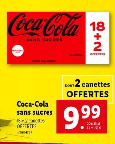 coca-cola sans sucres
