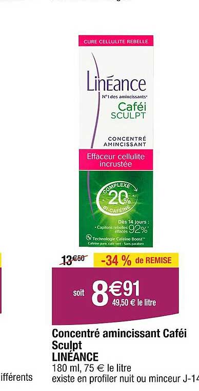 Concentré Amincissant Caféi Scullpt Linéance