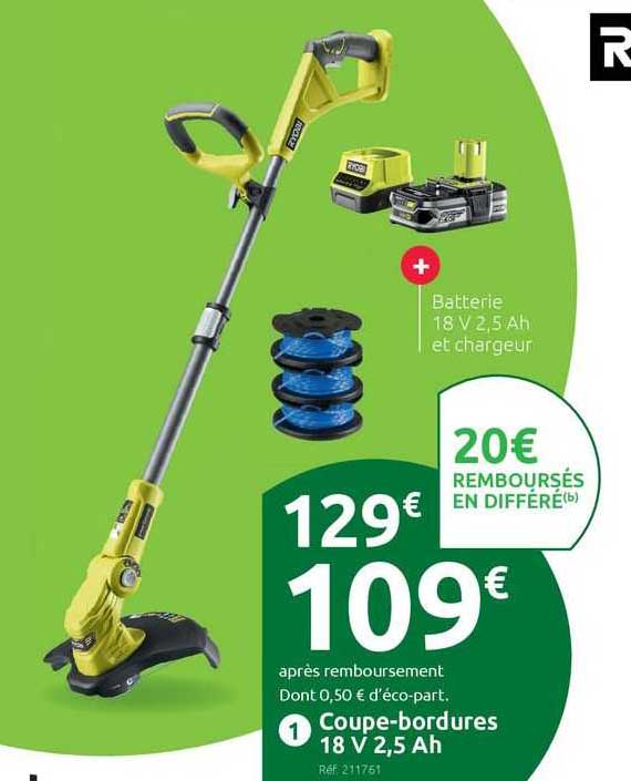 coupe-bordures 18 v 2,5 ah