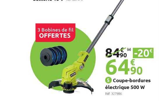 coupe-bordures électrique 500 w ryobi