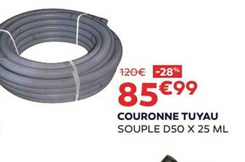 Couronne Tuyau Souple D50 X 25 Ml