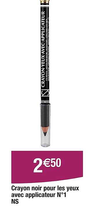 crayon noir pour les yeux avec applicateur n°1 ns
