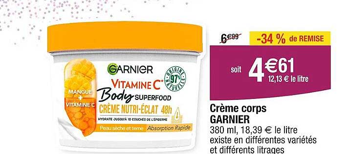 Crème Corps Garnier