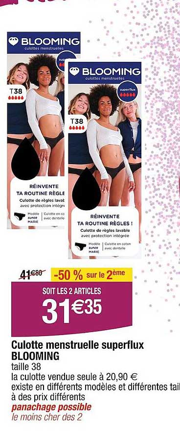 culotte menstruelle superflux bloomng