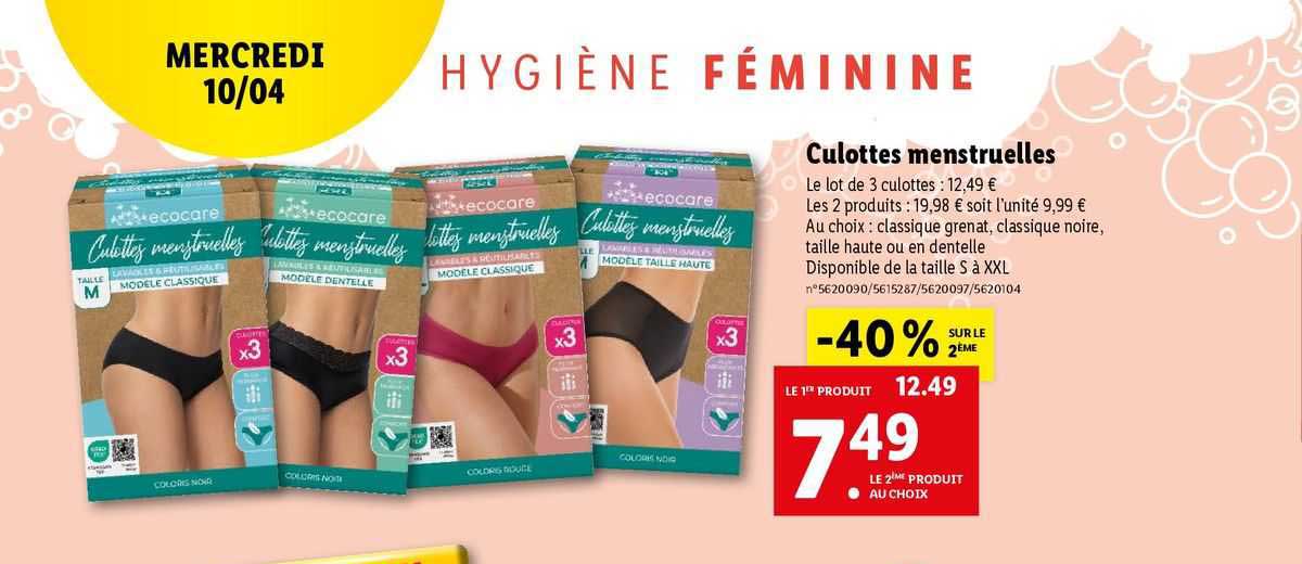 culottes menstruelles