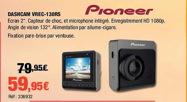 dashcam vrec-130rs pioneer