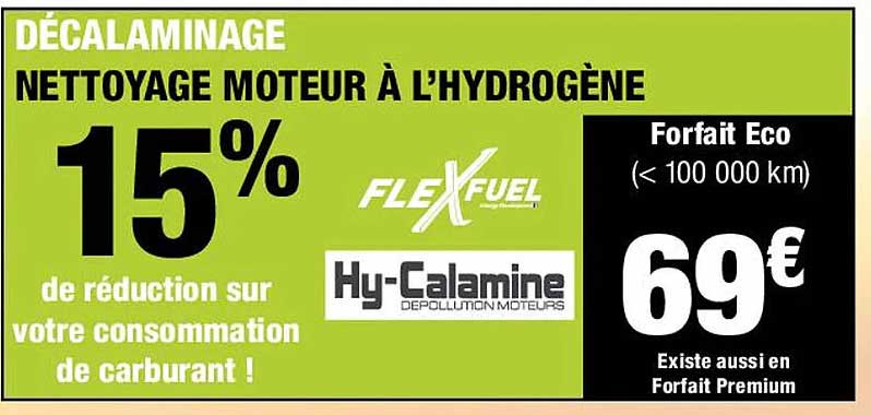 décalaminage nettoyage moteur à l'hydrogène