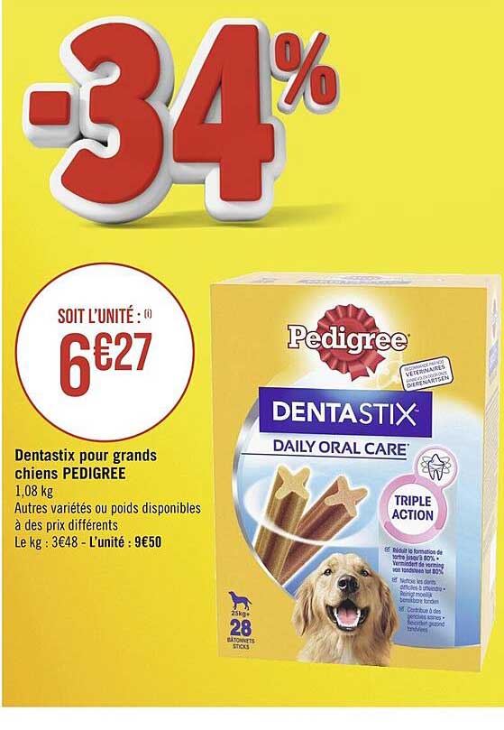dentastix pour grands chiens pedigree