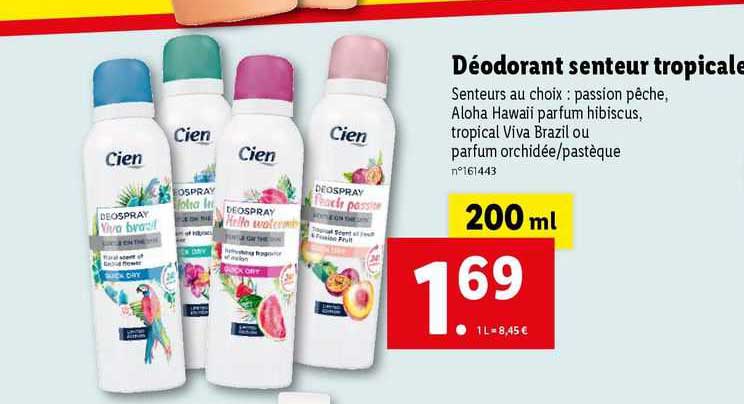 Déodorant Senteur Tropicale