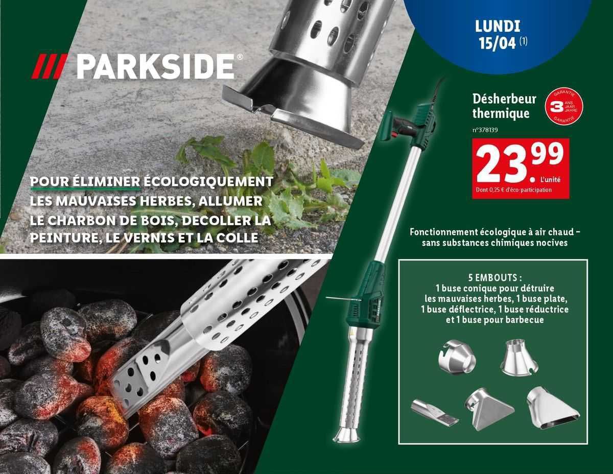 désherbeur thermique parkside
