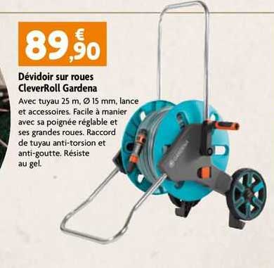 Dévidoir Sur Roues CleverRoll Gardena