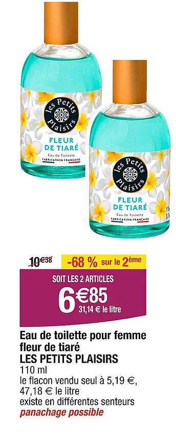 eau de toilette pour femem fleur de tiaré les petits plaisirs