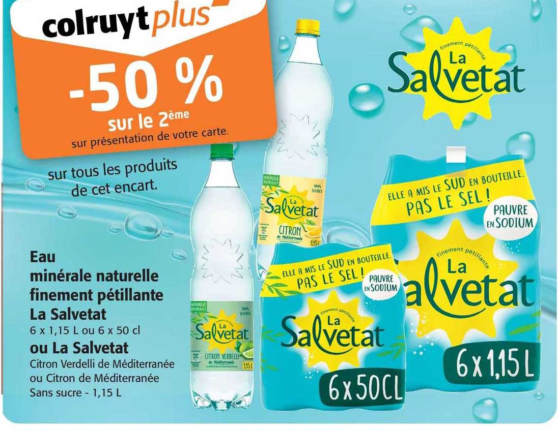 eau minérale naturelle finement pétillante la salvetat
