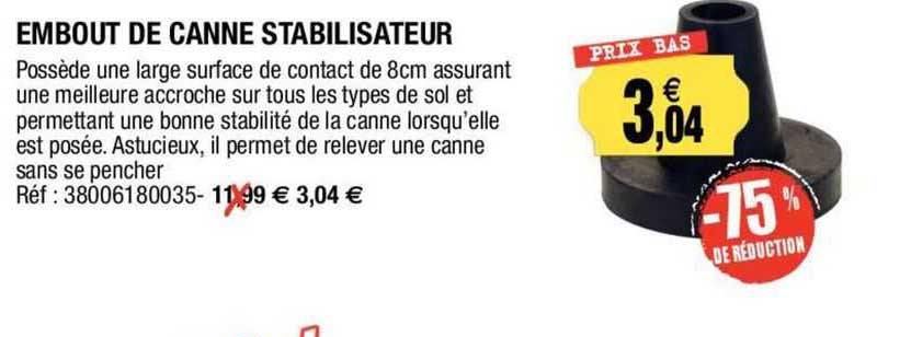 embout de canne stabilisateur