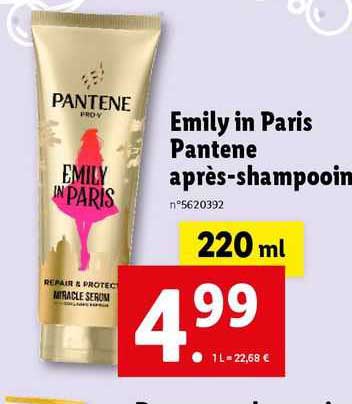 emily in paris  pantene après-shampooing