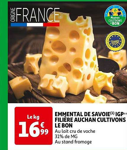 emmental de savoie igp filière auchan cultivons le bon