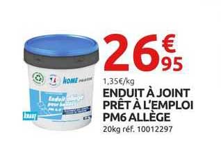 enduit à joint prêt à l'emploi pm6 allège