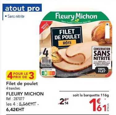 filet de poulet fleury michon
