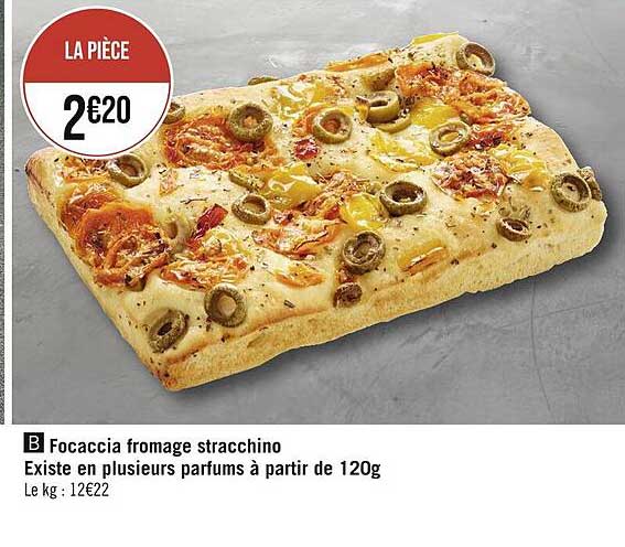 focaccia fromage stracchino