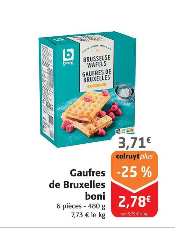 gaufres de bruxelles boni