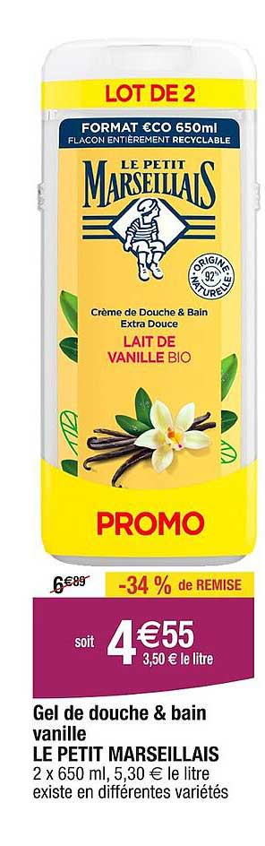 Gel De Douche & Bain Vanille Le Petit Marseillais