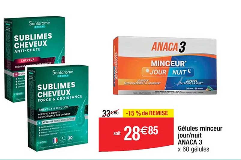 gélules minceur jour/nuit anaca 3
