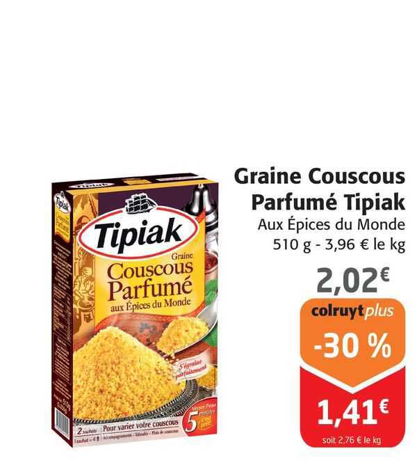 graine couscous parfumé tipiak