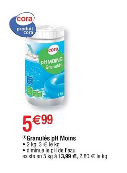 granulés ph moins cora