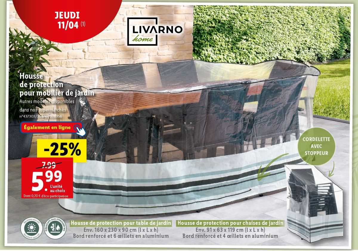 Housse De Protection Pour Mobilier De Jardin Livarno Home