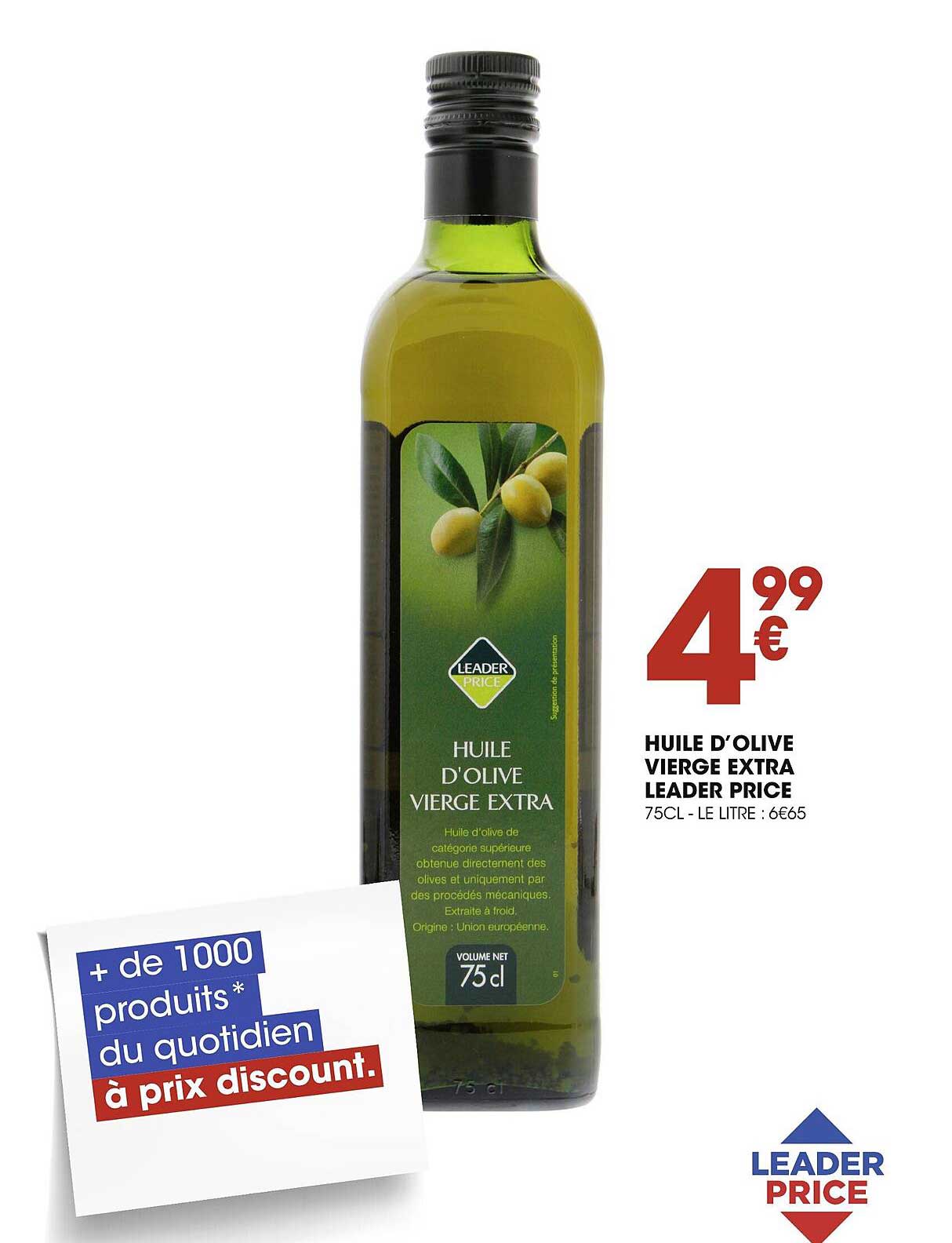 huile d'olive vierge extra leader price