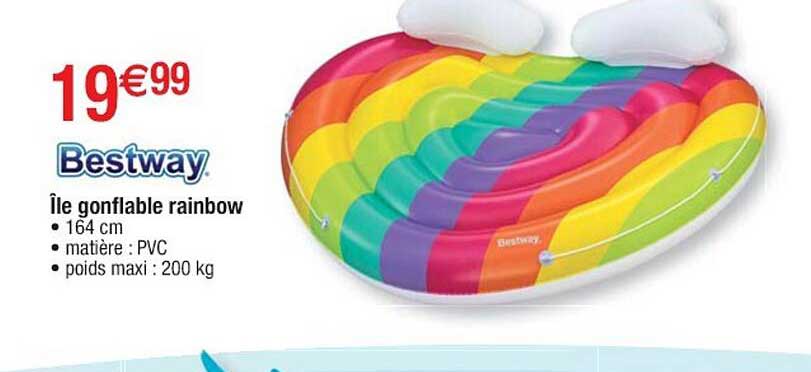 île Gonflable Rainbow Bestway