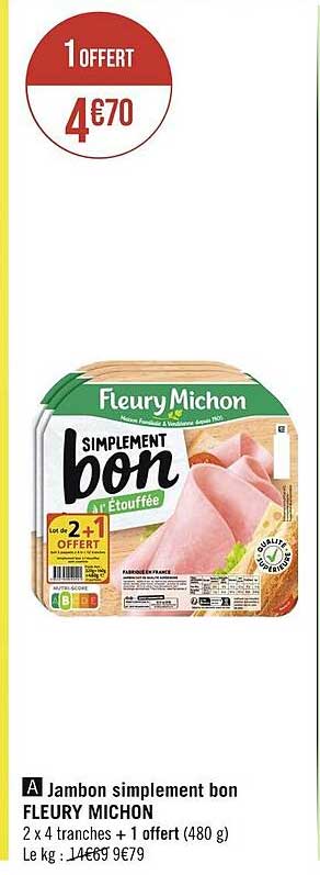 jambon simplement bon fleury michon