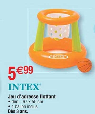 jeu d'adresse flottant intex