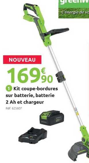 Kit Coupe-bordures Sur Batterie, Batterie 2 Ah Et Chargeur