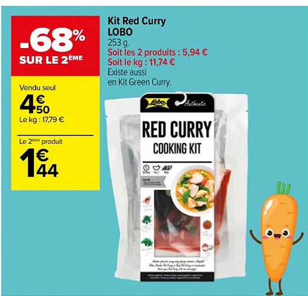 kit red curry lobo