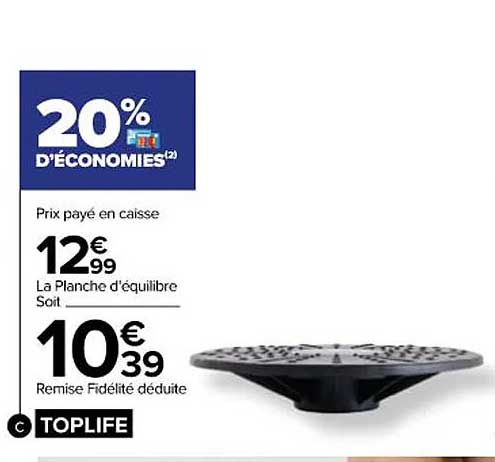 la planche d'équilibre toplife