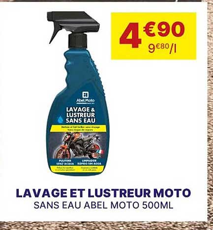lavage et lustreur moto