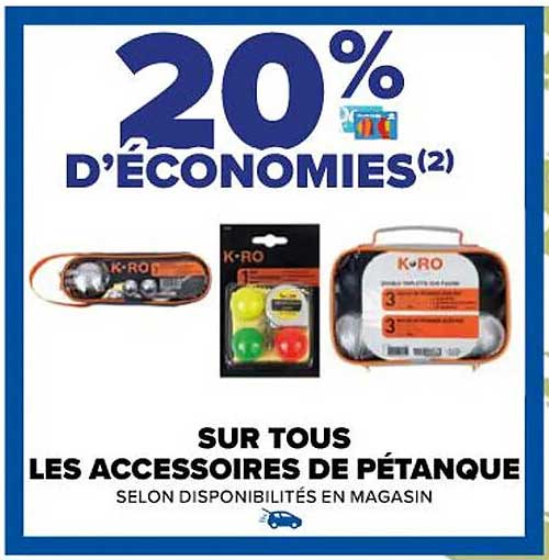 les accessoires de pétanque