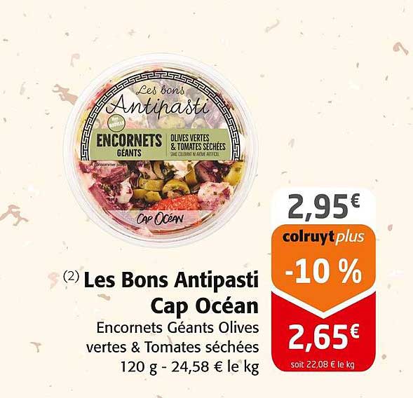 les bons antipasti cap océan