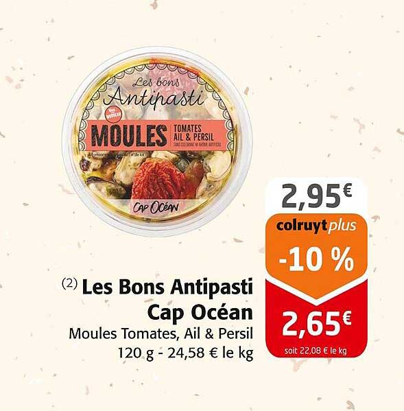 les bons antipasti cap océan