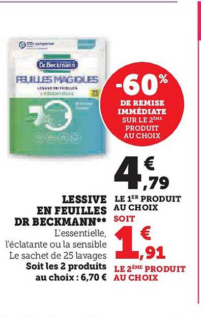 Lessive En Feuilles Dr Beckmann