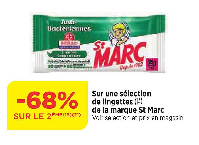 lingettes de la marque st marc