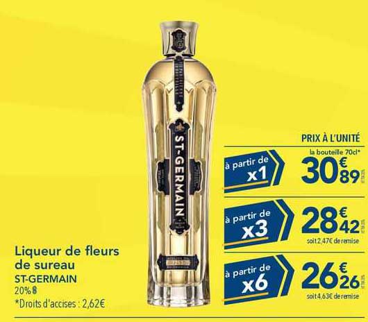 liqueur de fleurs de sureau st-germain