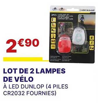 lot de 2 lampes de vélo