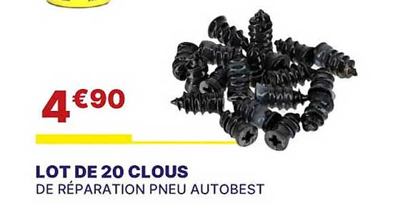 lot de 20 clous