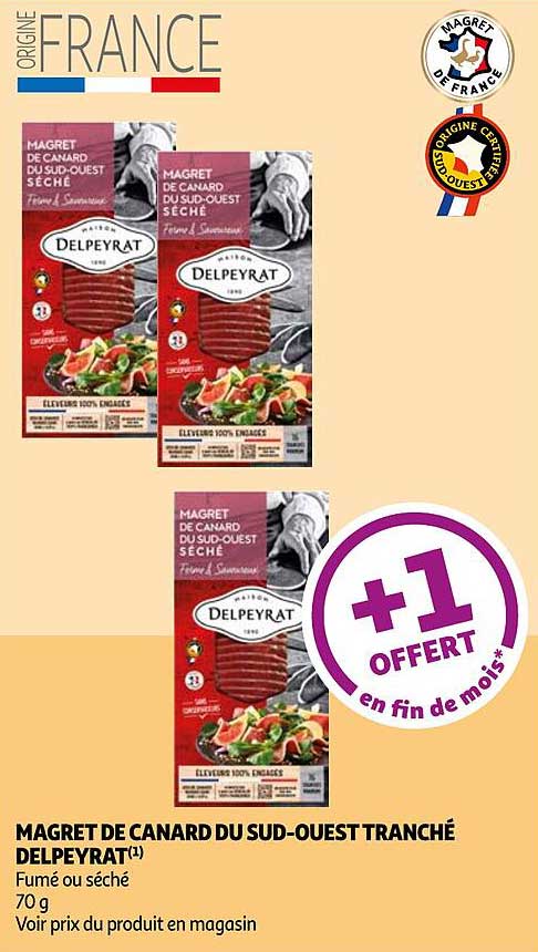 magret de canard du sud-ouest tranché delpeyrat