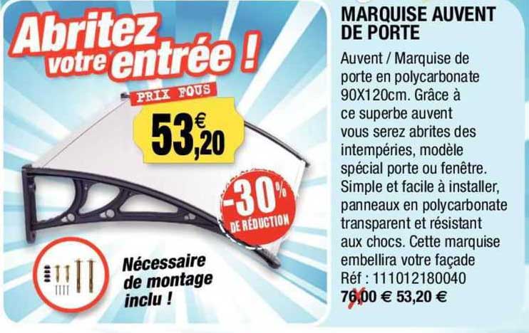 Marquise Auvent De Porte