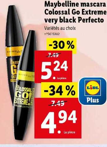 maybelline mascara colossal go extreme very black perfecto