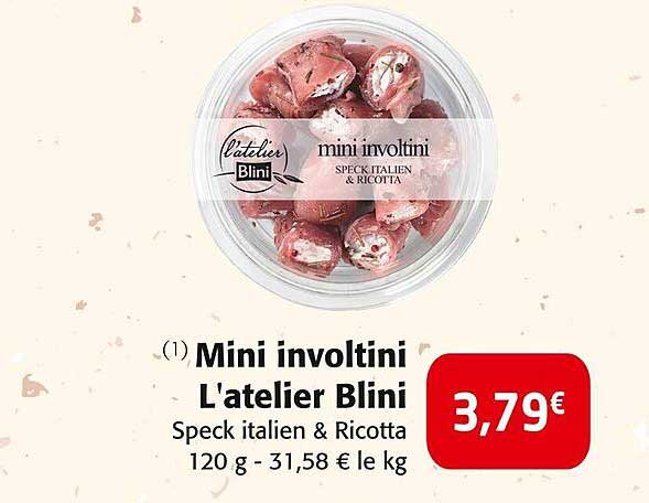 mini involtini l'atelier blini