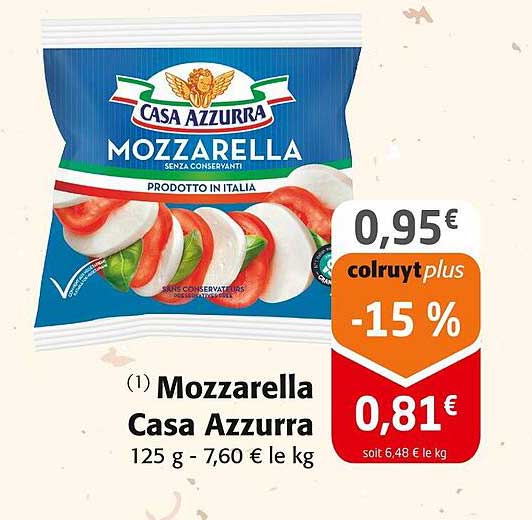 mozzarella casa azzurra
